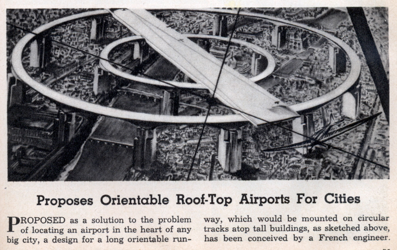 Illustration for article titled 12 Radical, Unbuilt Airports From 100 Years of Air Travel